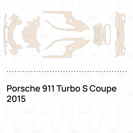 PPF prédécoupé Porsche 911 Turbo S Coupe 2015