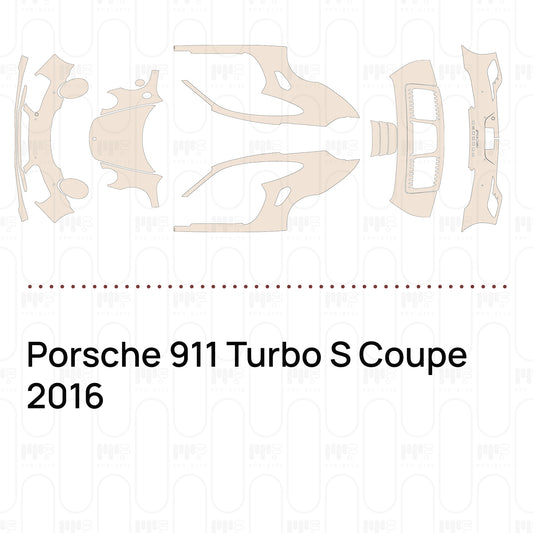 PPF prédécoupé Porsche 911 Turbo S Coupe 2016
