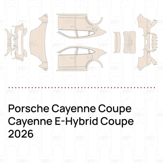 PPF prédécoupé Porsche Cayenne Coupe Cayenne E-Hybrid Coupe 2026