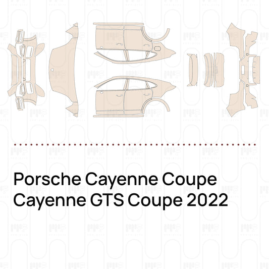 PPF prédécoupé Porsche Cayenne Coupe Cayenne GTS Coupe 2022