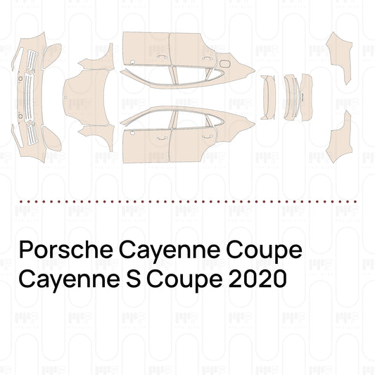 PPF prédécoupé Porsche Cayenne Coupe Cayenne S Coupe 2020