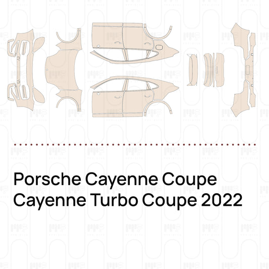 PPF prédécoupé Porsche Cayenne Coupe Cayenne Turbo Coupe 2022