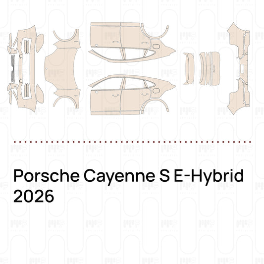 PPF prédécoupé Porsche Cayenne S E-Hybrid 2026