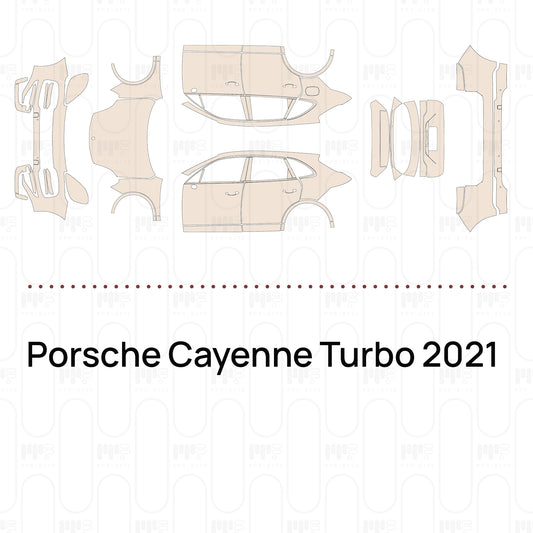PPF prédécoupé Porsche Cayenne Turbo 2021