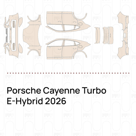 PPF prédécoupé Porsche Cayenne Turbo E-Hybrid 2026