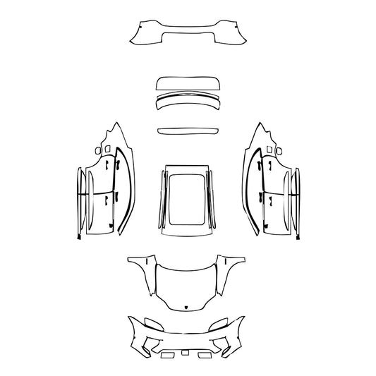 Pre-Cut PPF Porsche Macan Electric 4 2024 - PPF-Kits