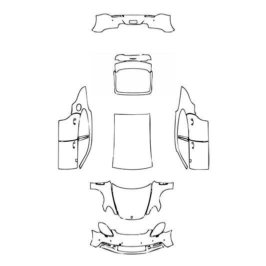 Pre-Cut PPF Porsche Panamera Sedan Panamera 2020 - PPF-Kits