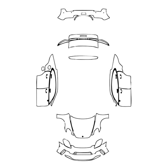 Pre-Cut PPF Porsche Panamera Sedan Panamera 4 2025 - PPF-Kits