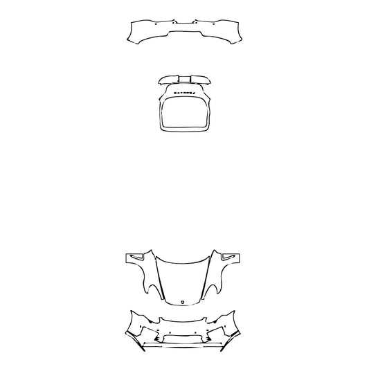 Pre-Cut PPF Porsche Panamera Sedan Panamera Exclusive Series 2015 - PPF-Kits