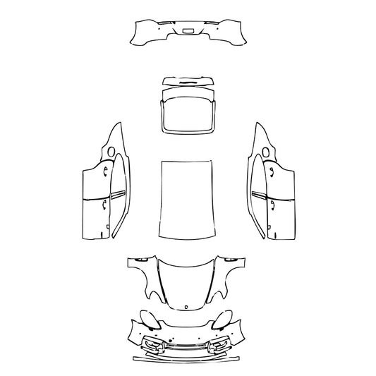 Pre-Cut PPF Porsche Panamera Sedan Panamera Turbo S E-Hybrid 2023 - PPF-Kits