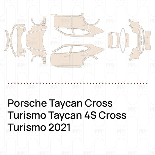 PPF prédécoupé Porsche Taycan Cross Turismo Taycan 4S Cross Turismo 2021