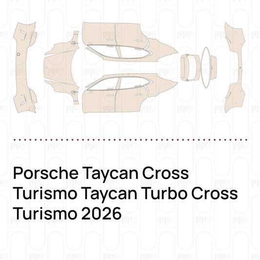 PPF prédécoupé Porsche Taycan Cross Turismo Taycan Turbo Cross Turismo 2026