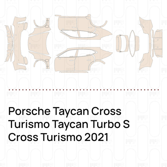 PPF prédécoupé Porsche Taycan Cross Turismo Taycan Turbo S Cross Turismo 2021