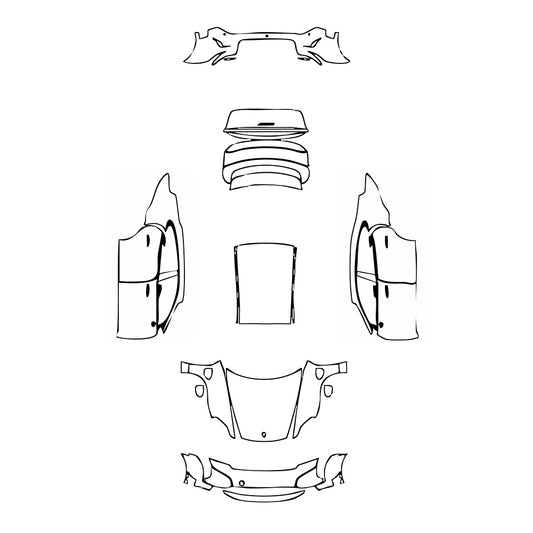 Pre-Cut PPF Porsche Taycan Sedan Taycan Turbo GT 2025 - PPF-Kits