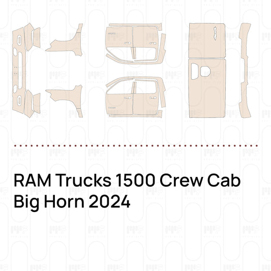 RAM Trucks 1500 Crew Cab Big Horn 2024 – Film de protection PPF prédécoupé