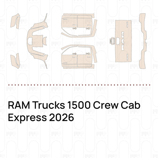 RAM Trucks 1500 Crew Cab Express 2026 – Film de protection PPF prédécoupé