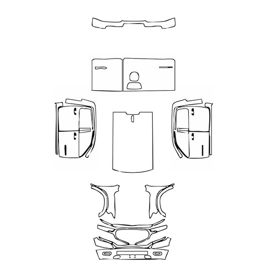 Pre-Cut PPF RAM Trucks 1500 Crew Cab Limited Longhorn 2021 - PPF-Kits