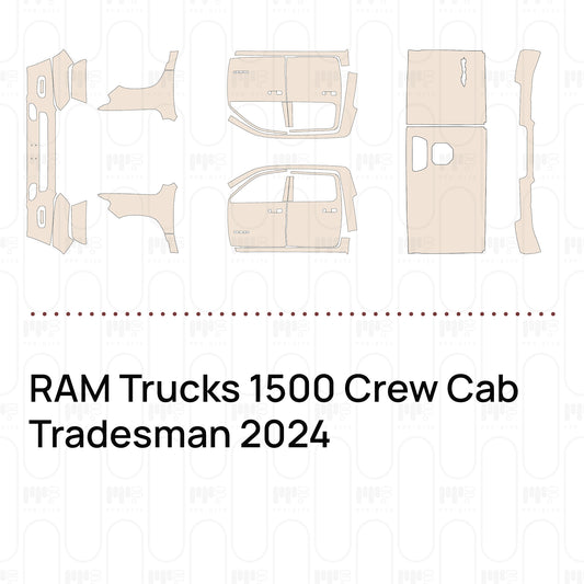 RAM Trucks 1500 Crew Cab Tradesman 2024 – Film de protection PPF prédécoupé