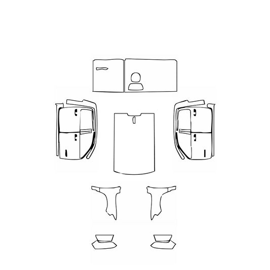 Pre-Cut PPF RAM Trucks 1500 Crew Cab Tradesman HFE 2023 - PPF-Kits