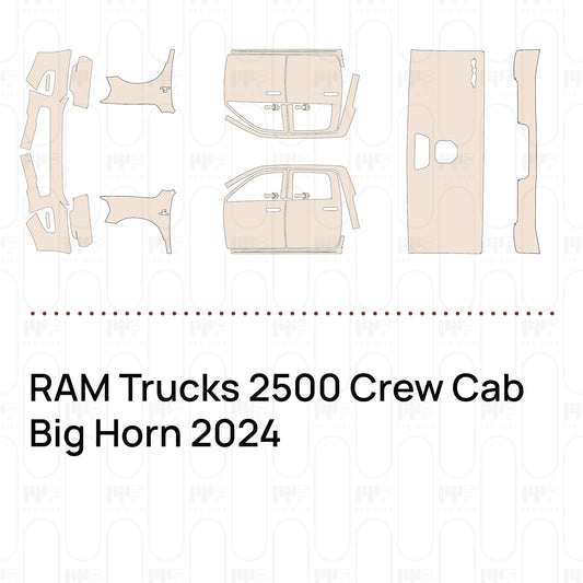 RAM Trucks 2500 Crew Cab Big Horn 2024 – Film de protection PPF prédécoupé