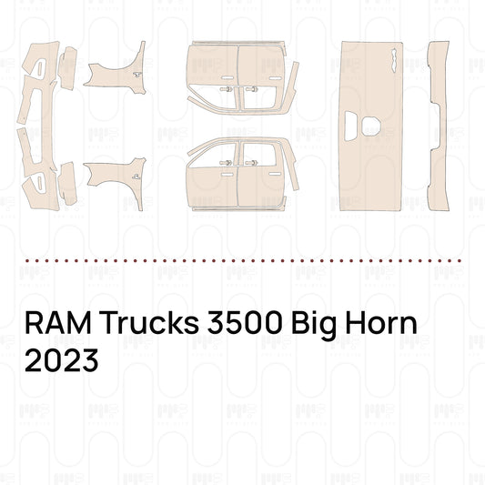 RAM Trucks 3500 Big Horn 2023 – Film de protection PPF prédécoupé