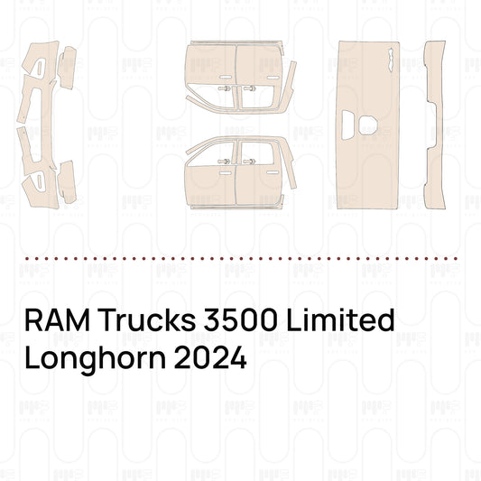 RAM Trucks 3500 Limited Longhorn 2024 – Film de protection PPF prédécoupé