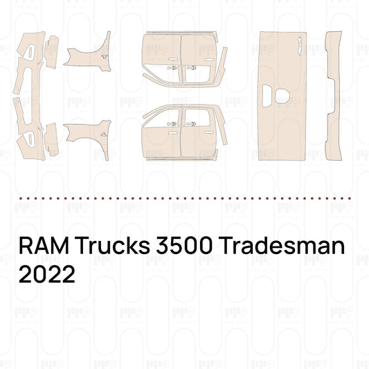 RAM Trucks 3500 Tradesman 2022 – Film de protection PPF prédécoupé