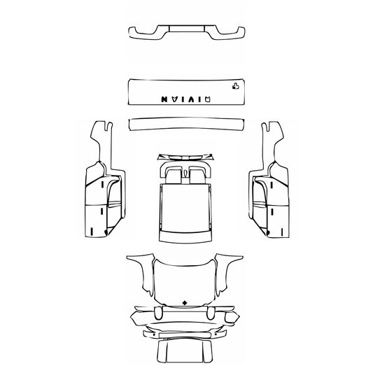 Pre-Cut PPF Rivian R1T 2025 - PPF-Kits