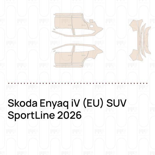 PPF prédécoupé Skoda Enyaq iV (EU) SUV SportLine 2026
