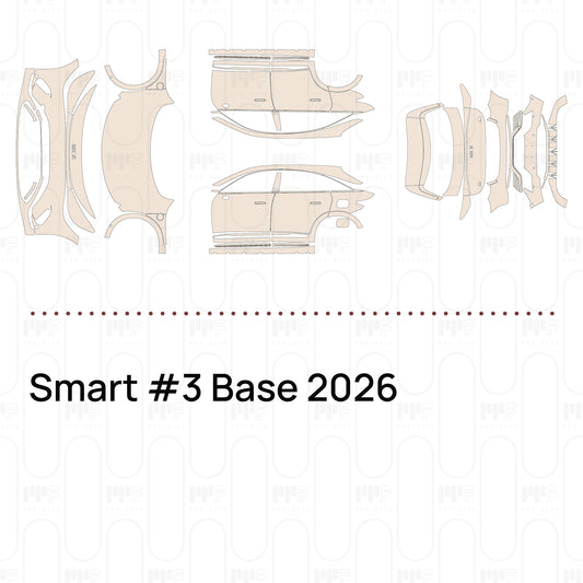 PPF prédécoupé Smart #3 Base 2026