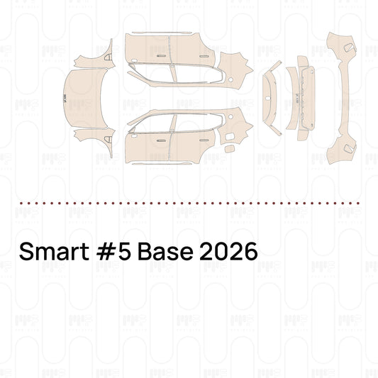 PPF prédécoupé Smart #5 Base 2026