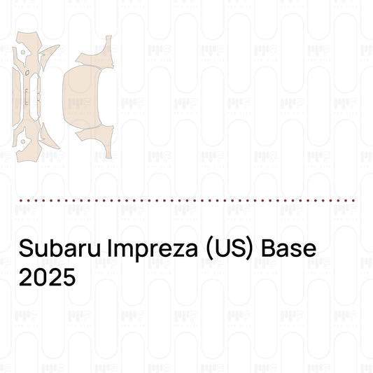 PPF prédécoupé Subaru Impreza (US) Base 2025