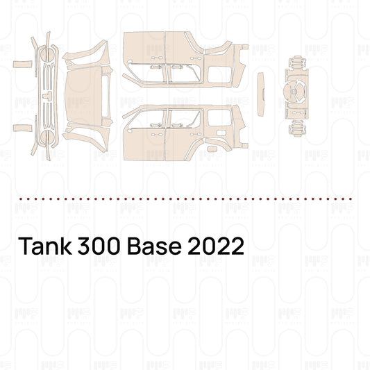 Tank 300 Base 2022 – Film de protection PPF prédécoupé