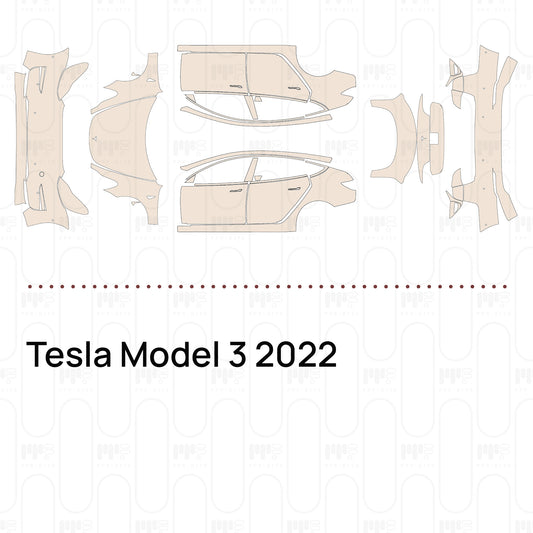 PPF prédécoupé Tesla Model 3 2022