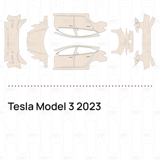 PPF prédécoupé Tesla Model 3 2023