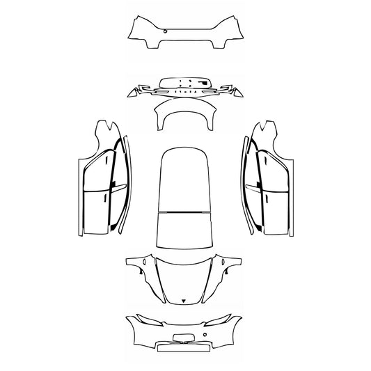 Pre-Cut PPF Tesla Model 3 (Highland) Base 2023 - PPF-Kits