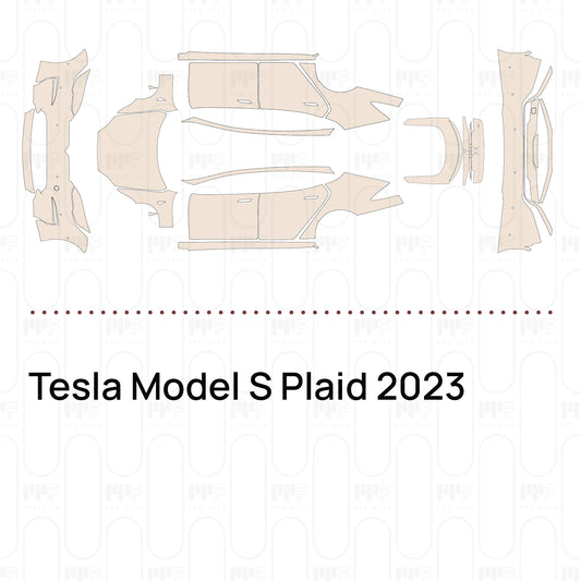 PPF prédécoupé Tesla Model S Plaid 2023