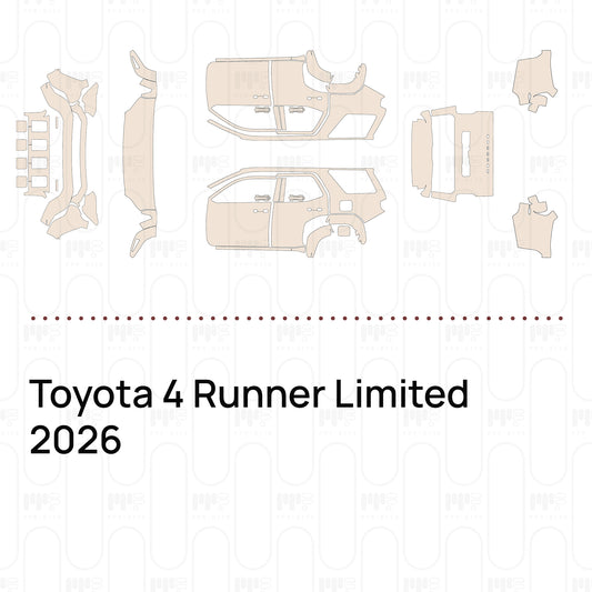 PPF prédécoupé Toyota 4 Runner Limited 2026