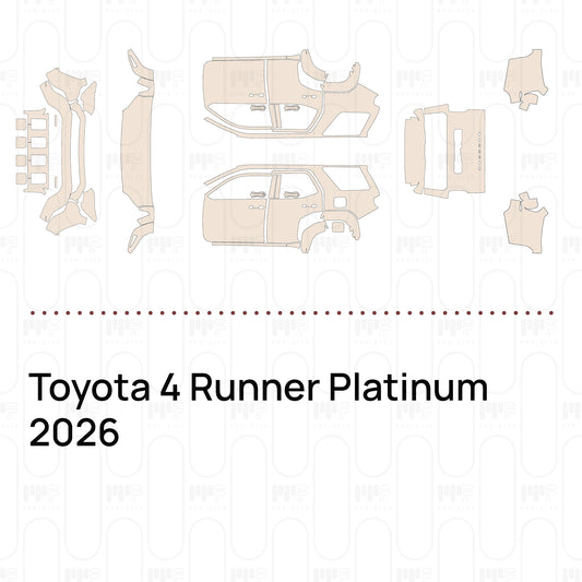 PPF prédécoupé Toyota 4 Runner Platinum 2026