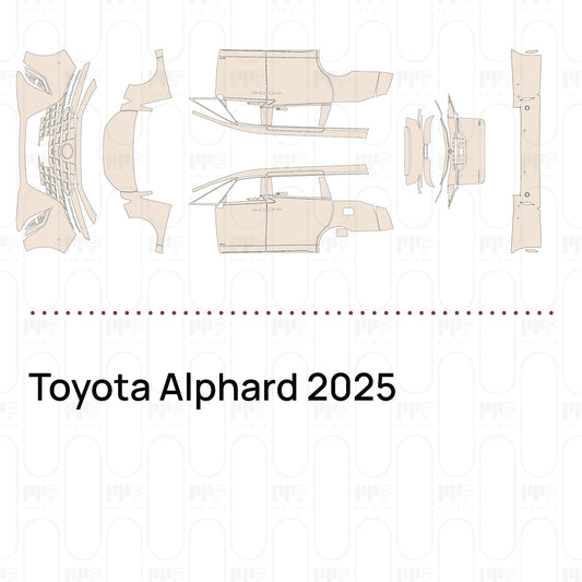 PPF prédécoupé Toyota Alphard 2025