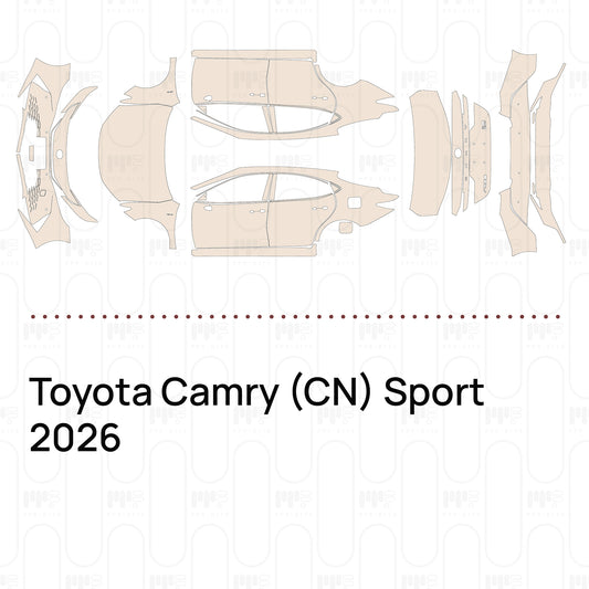 PPF prédécoupé Toyota Camry (CN) Sport 2026