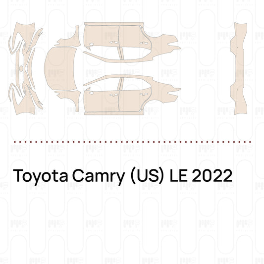 PPF prédécoupé Toyota Camry (US) LE 2022