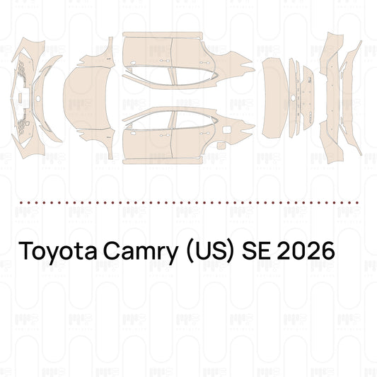PPF prédécoupé Toyota Camry (US) SE 2026