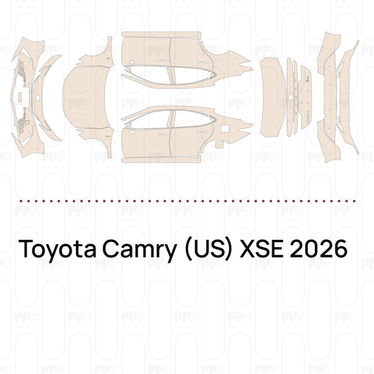 PPF prédécoupé Toyota Camry (US) XSE 2026