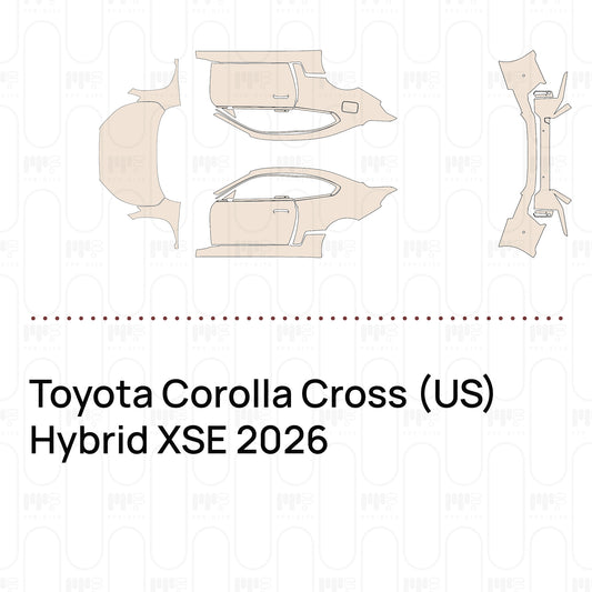 PPF prédécoupé Toyota Corolla Cross (US) Hybrid XSE 2026