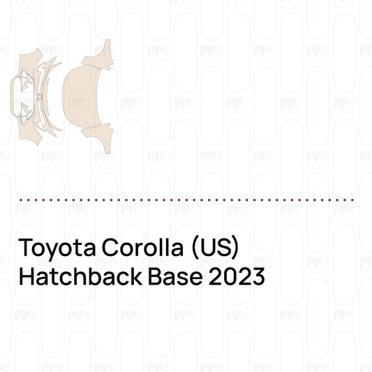 PPF prédécoupé Toyota Corolla (US) Hatchback Base 2023
