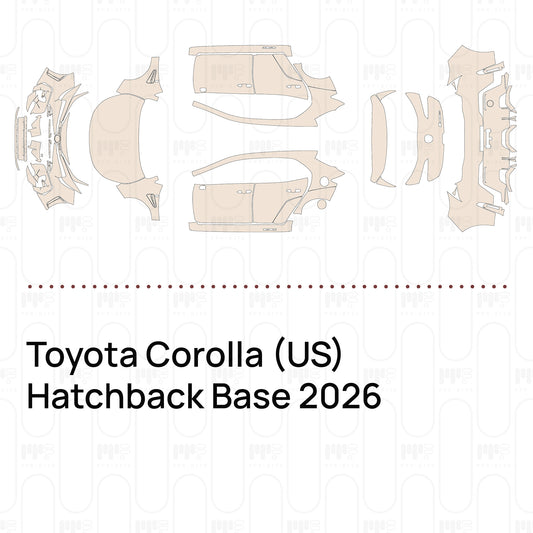 PPF prédécoupé Toyota Corolla (US) Hatchback Base 2026