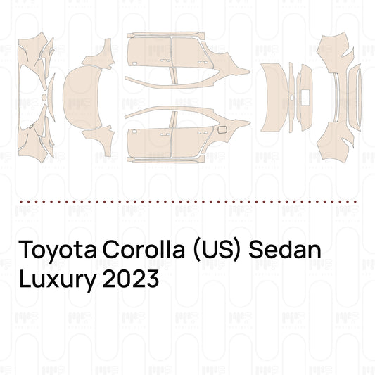 PPF prédécoupé Toyota Corolla (US) Sedan Luxury 2023