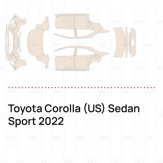 PPF prédécoupé Toyota Corolla (US) Sedan Sport 2022