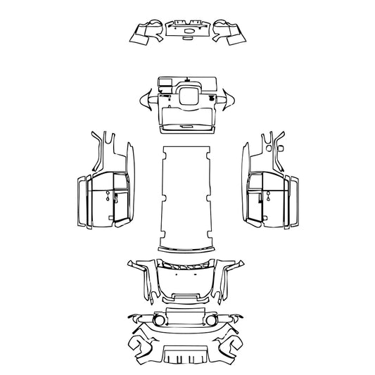 Pre-Cut PPF Toyota FJ Cruiser 2013 - PPF-Kits